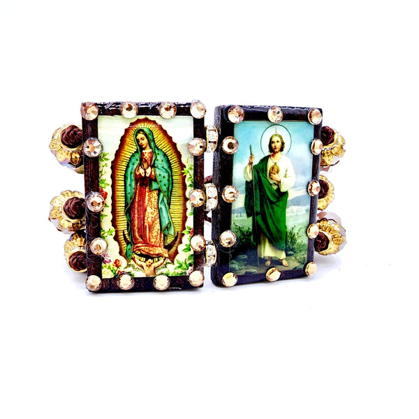 Pulsera San Judas y Virgen de Guadalupe